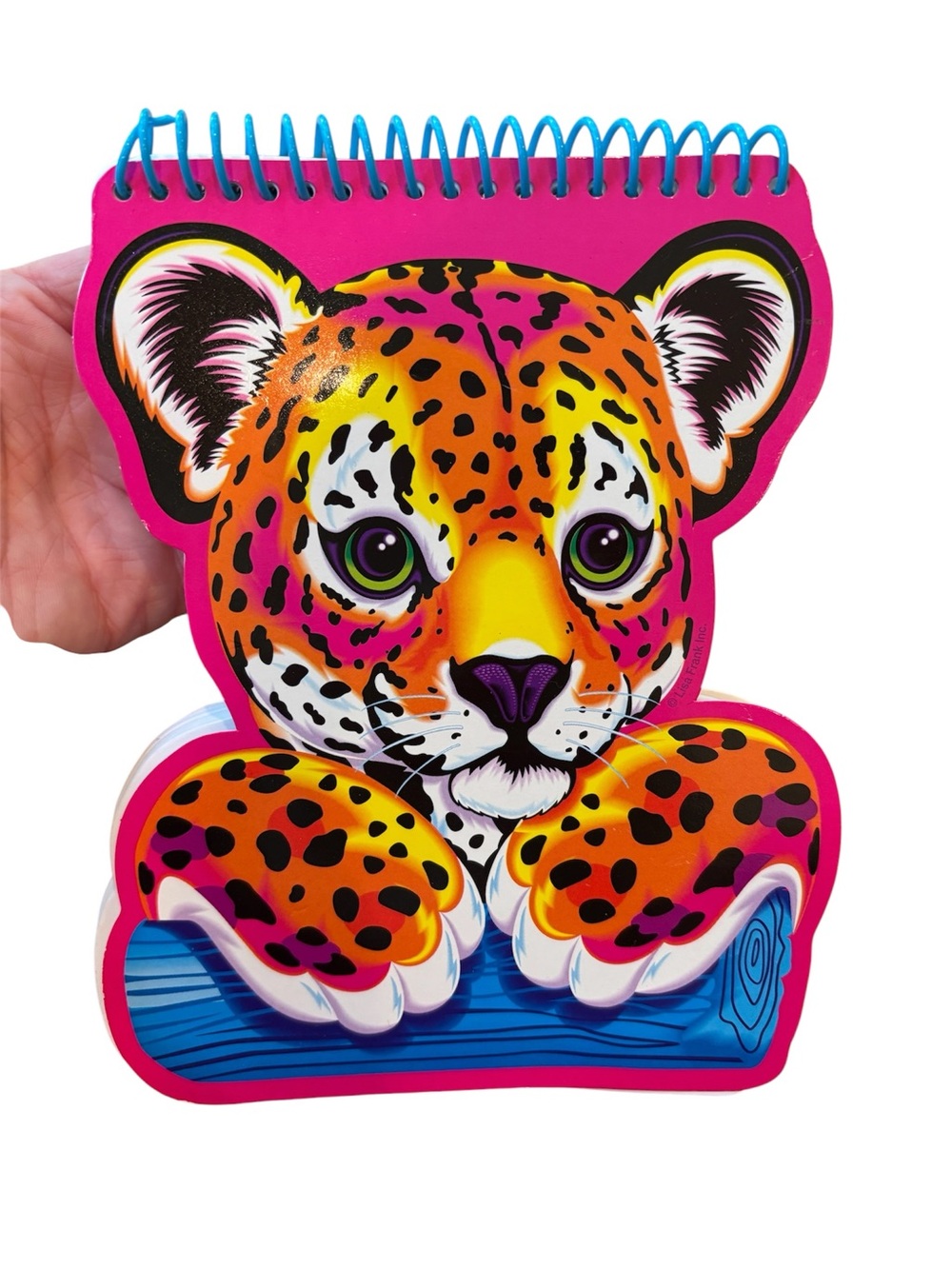 Vtg Lisa Frank Notebook Spiral Hunter Leopard Rainbow Stationary